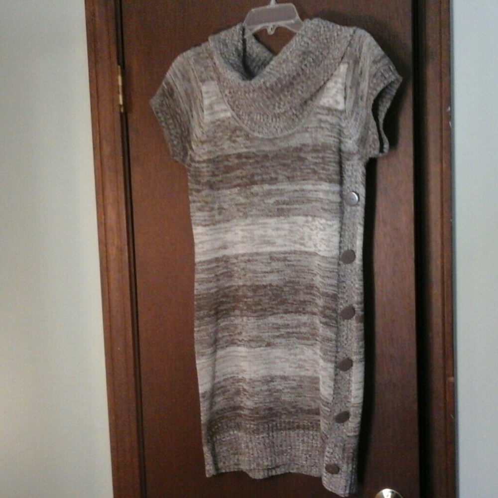 Cowl neck Sweaterdress