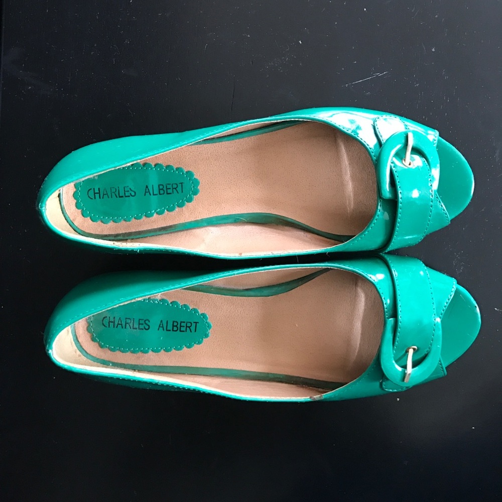 Charles Albert Peep toe