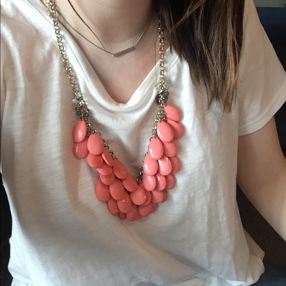 Pink statement necklace