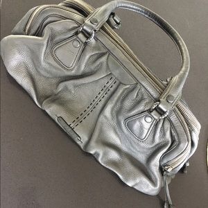 🔥SALE🔥!Cole Haan Metallic three zipper hand bag