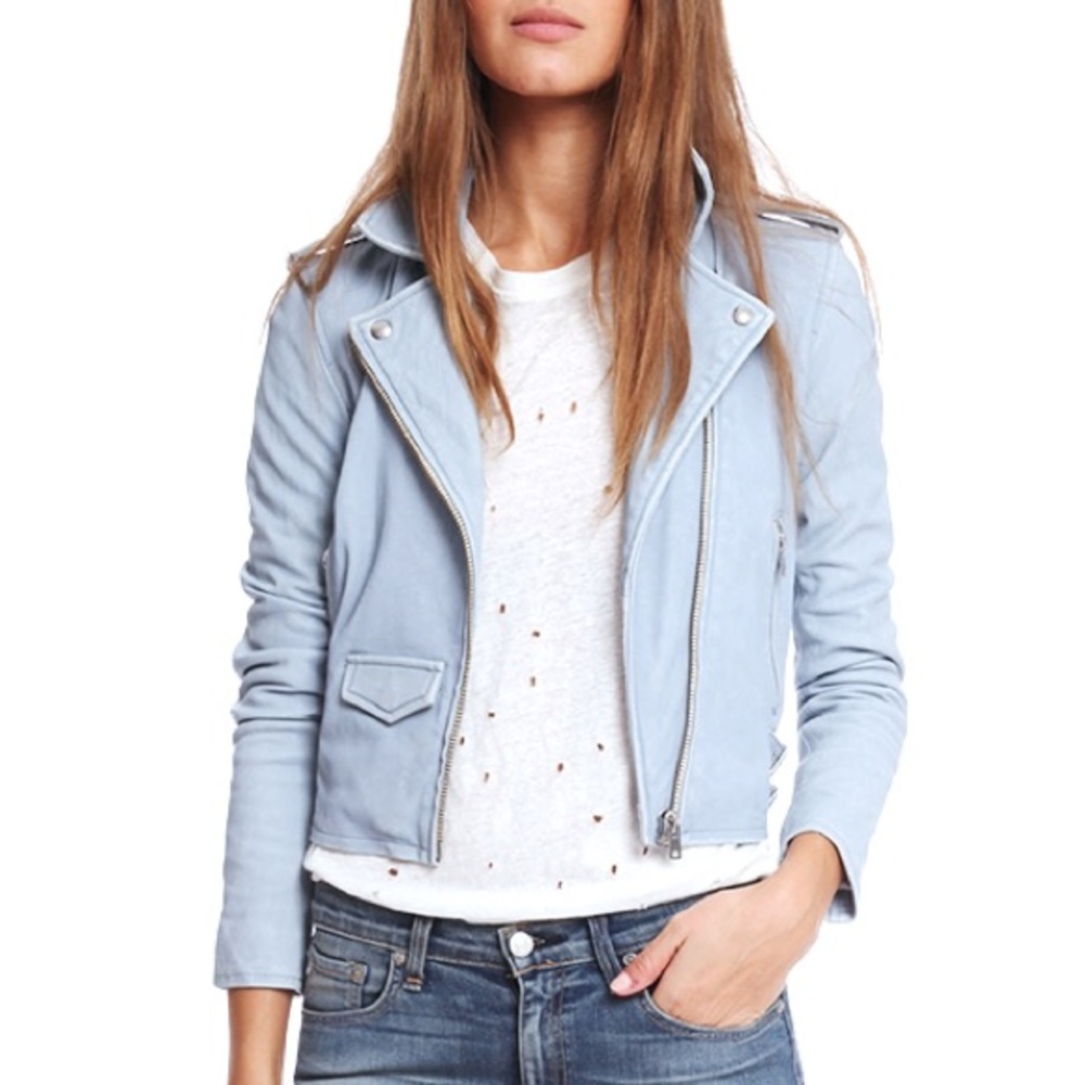 Iro 'Ashville' Lambskin Leather Moto Jacket
