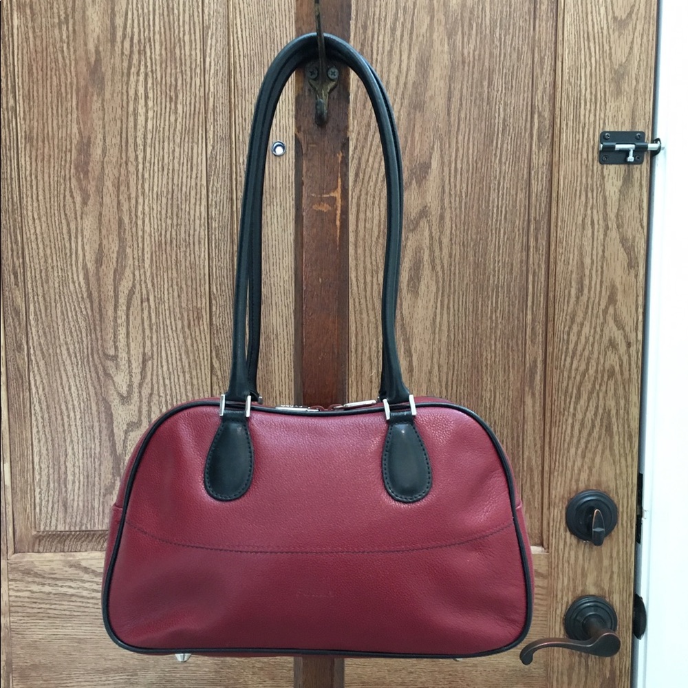 Authentic Furla Textured Leather Handbag