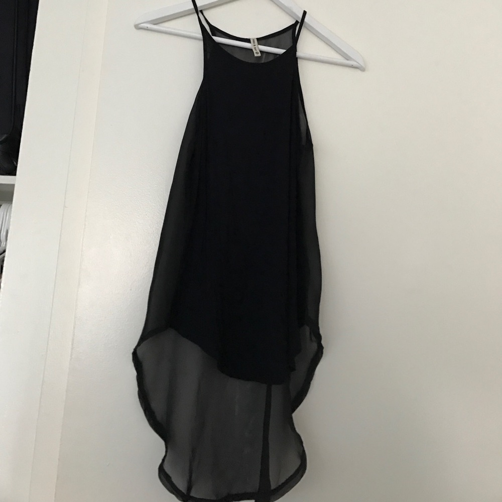Mesh back tank top
