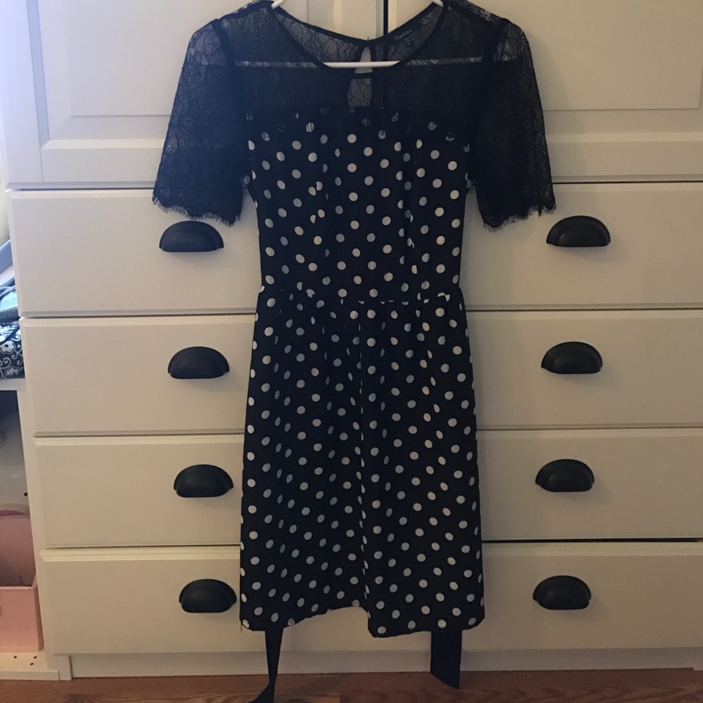 !Bundle and save! Black Polka Dot Dress