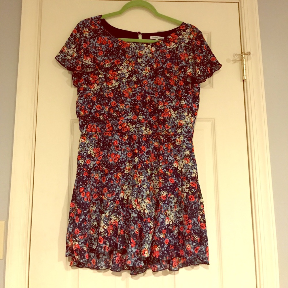 Floral Print Romper.
