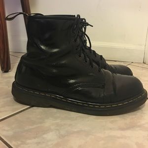 Dr Martens Black Leather Boots Size 10