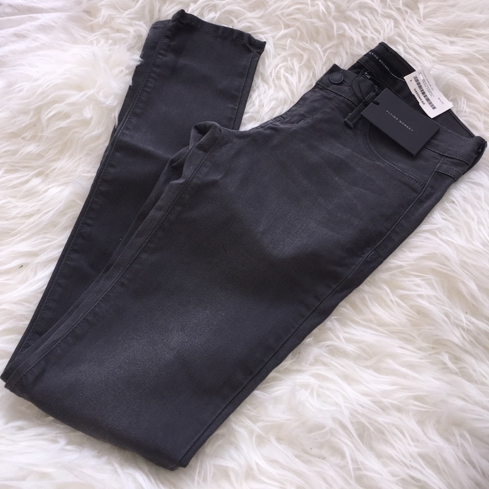 NWT - Grey - Flying Monkey Denim