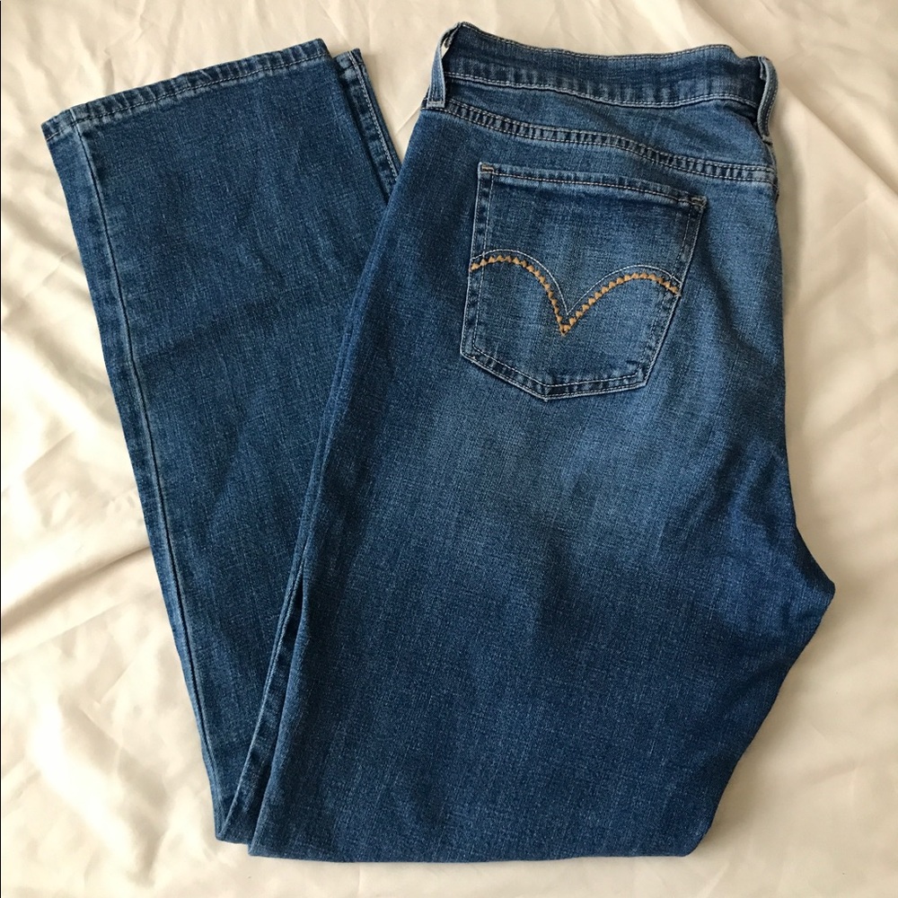 Straight leg jeans
