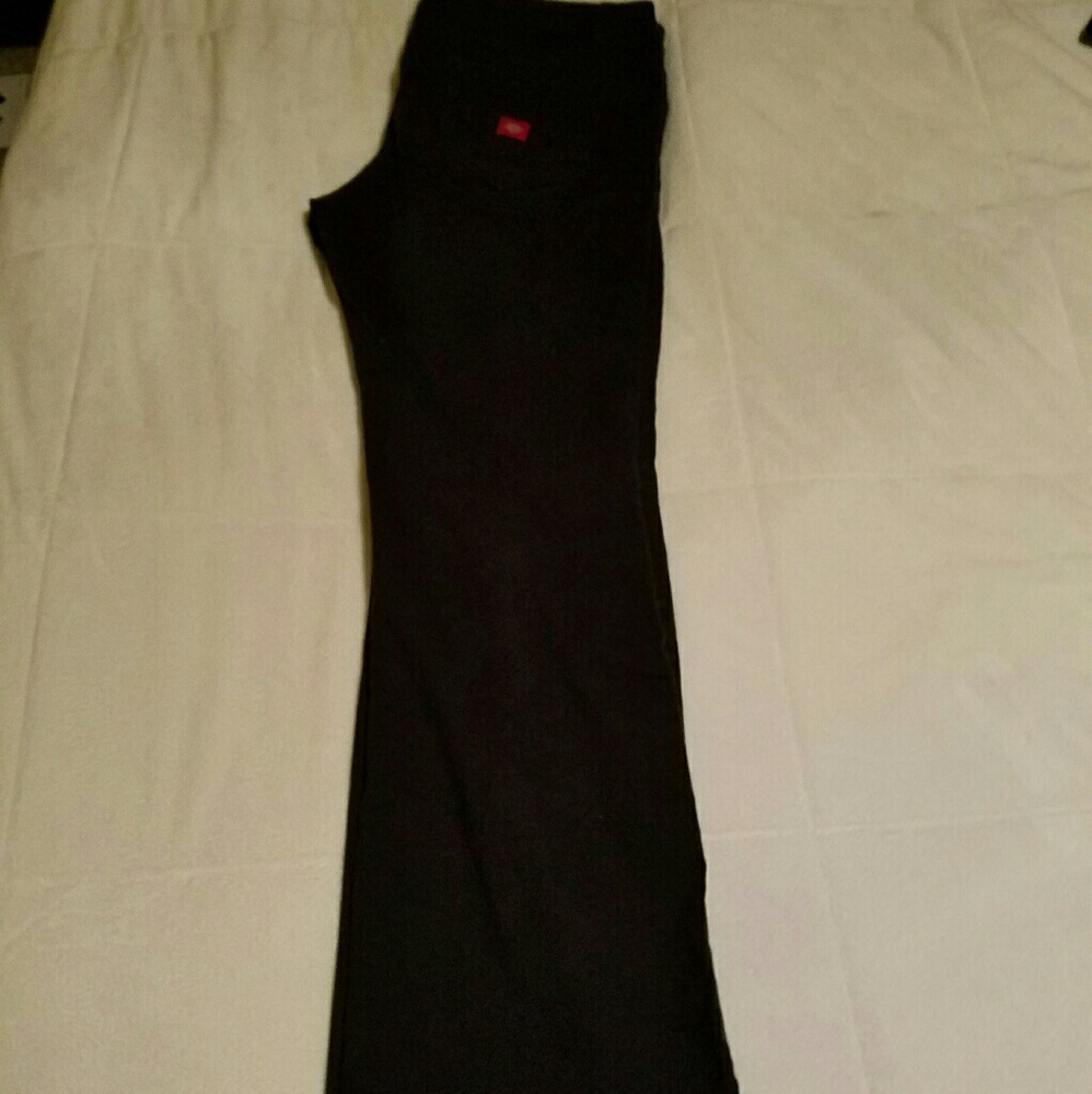 Hip hugger black pants