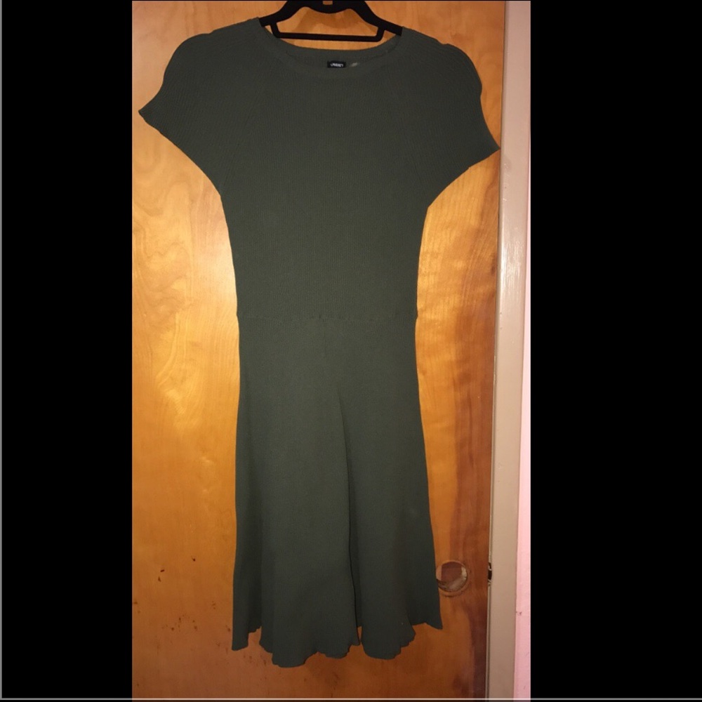Cute army green spring dress
