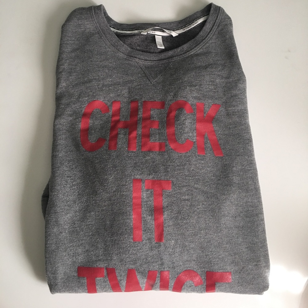 Victoria's Secret Check it Twice Sweatshirt