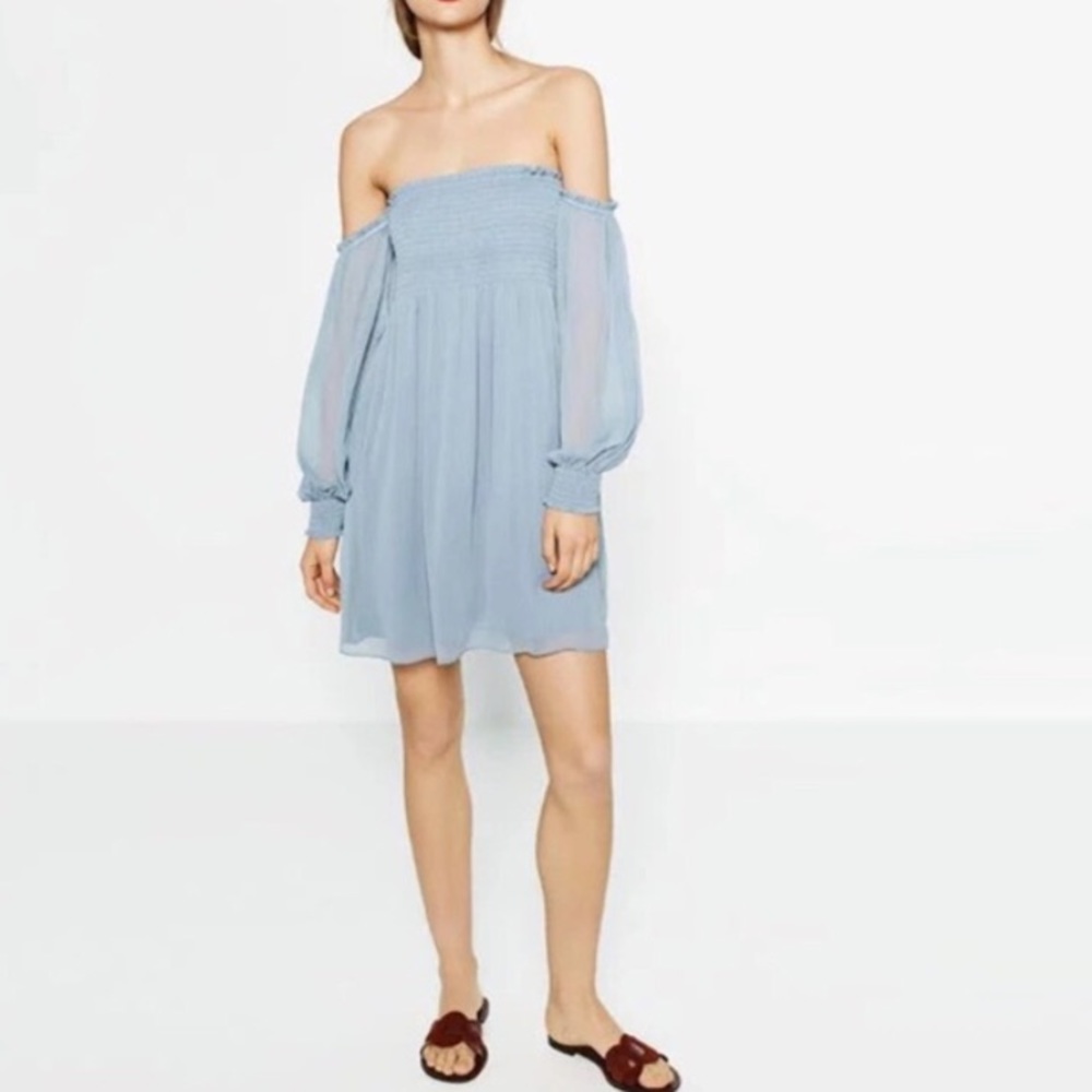 Zara off the shoulder dress