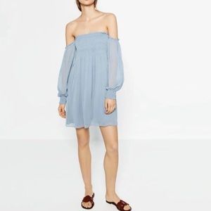 Zara off the shoulder dress