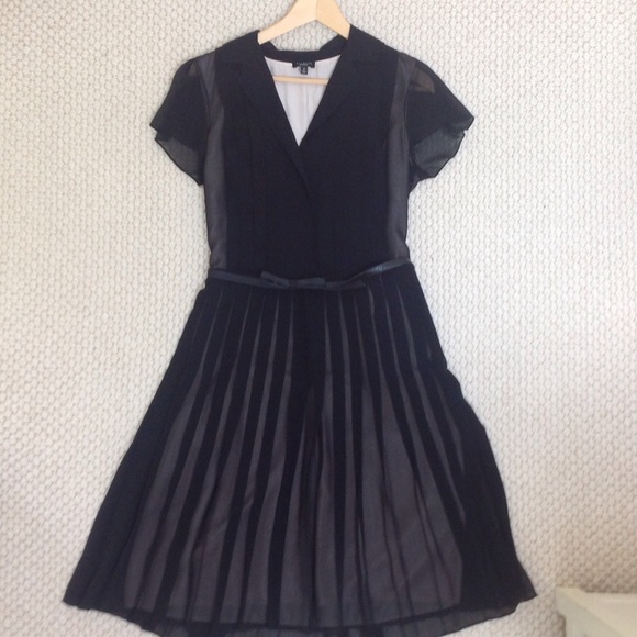 talbots black dress