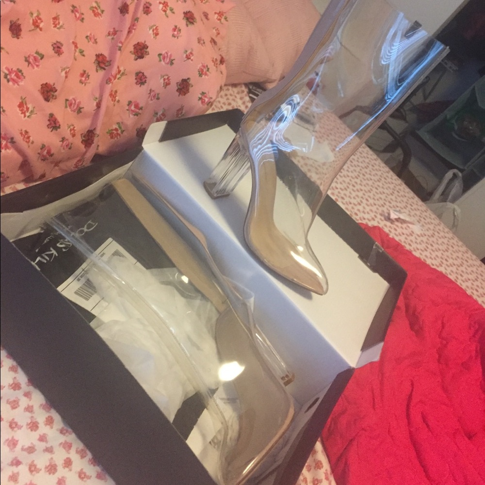 Trendy clear boots