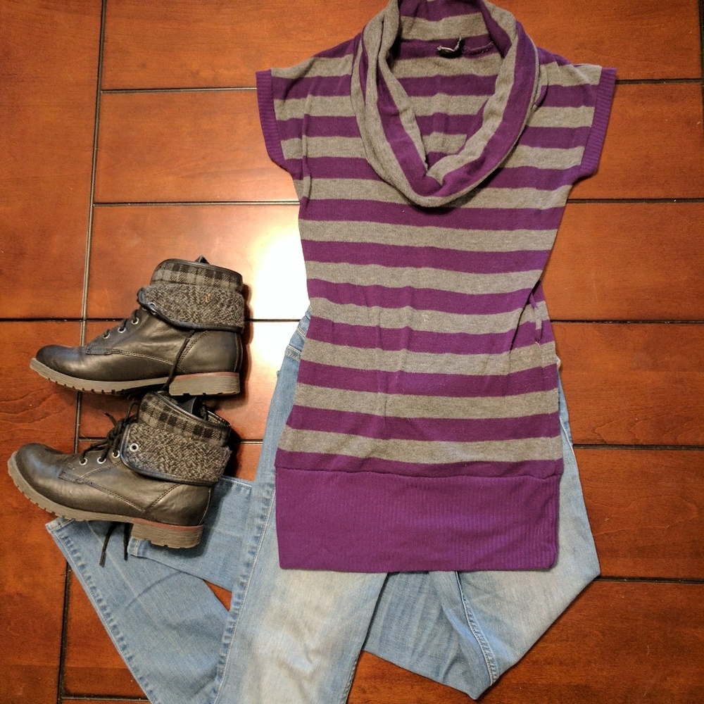 Cowl neck sweater