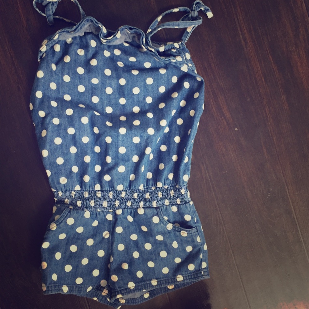 Denim Justice Romper Sz 6