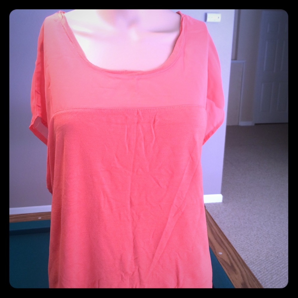 Sheer Trim Top- 1X