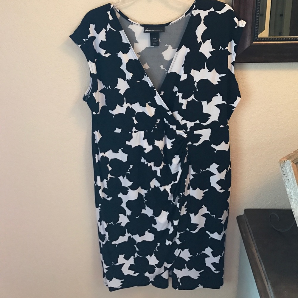 Faux wrap dress