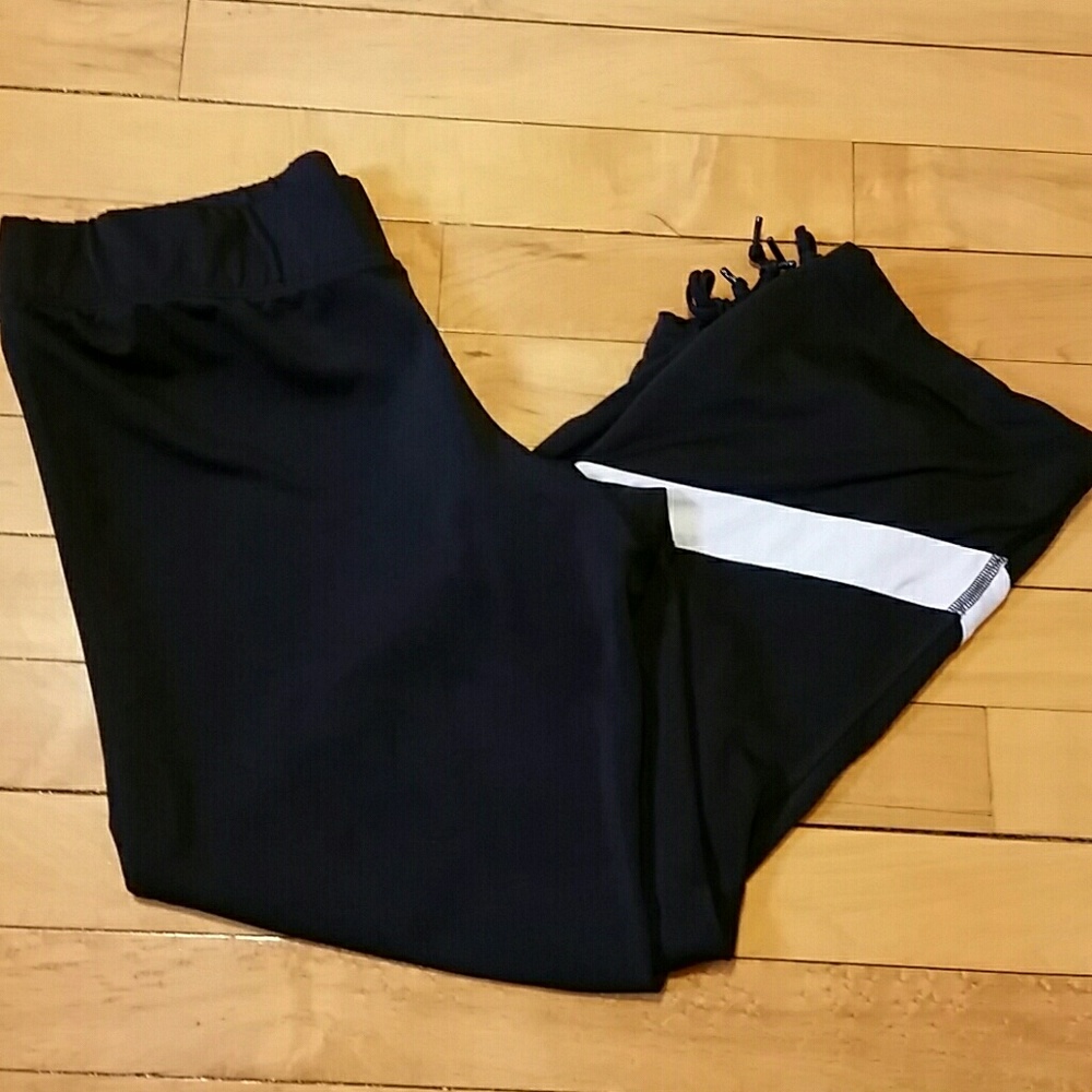 Adidas Kids Athletic Black Pants Size M - Picture 3 of 4