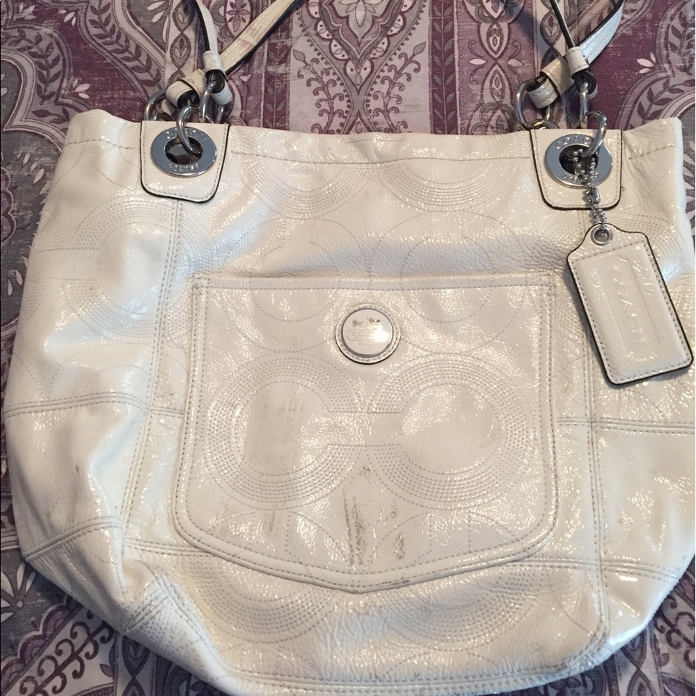 Coach patent leather purse
