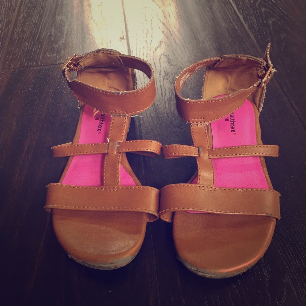 Sz 10 Camel Sandals