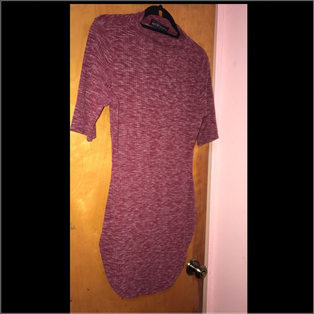 Dark pinkish mini dress