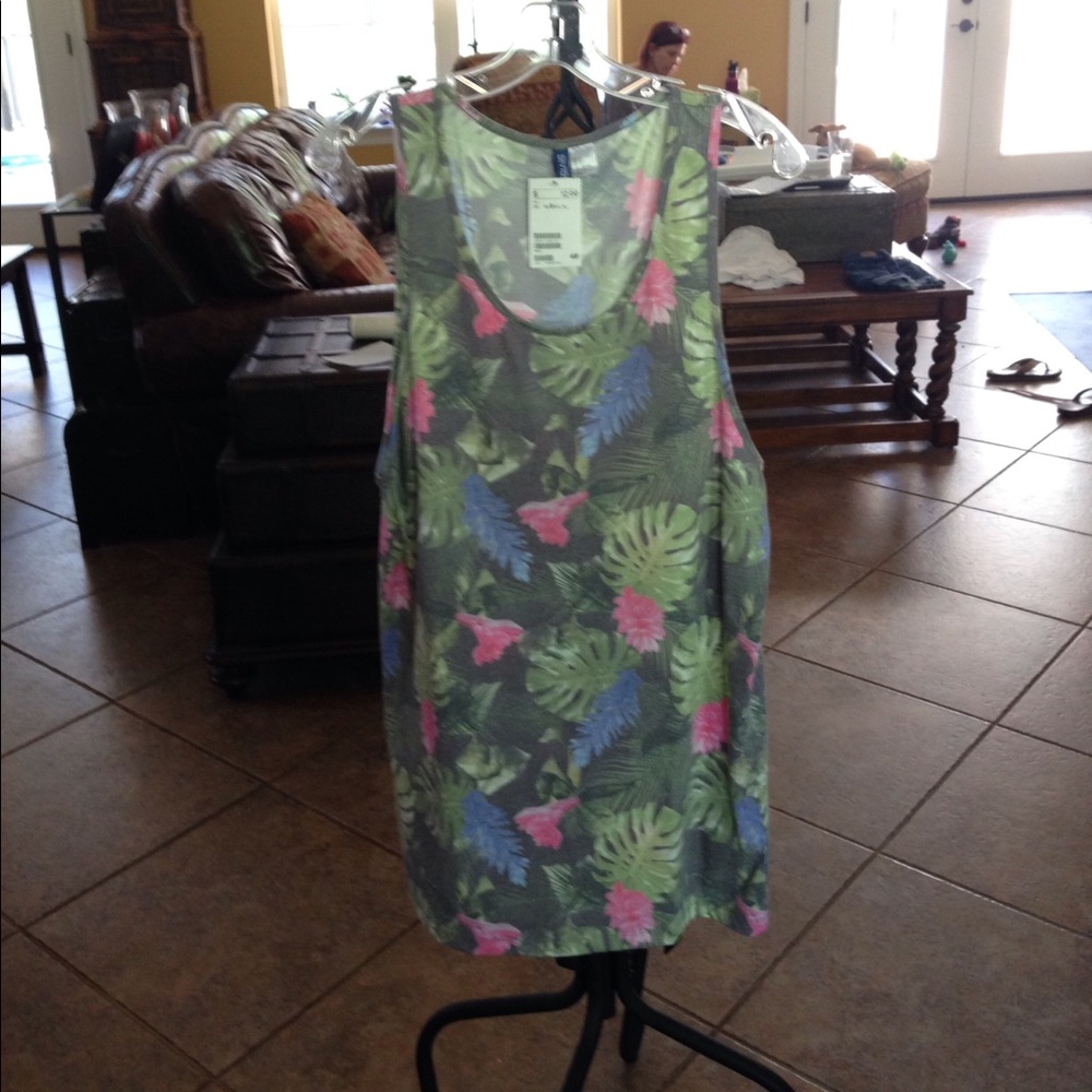 Unisex Flower Tank Top