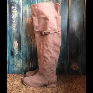 Tan Over the knee boots