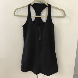 lululemon athletic tank with zipper at bust