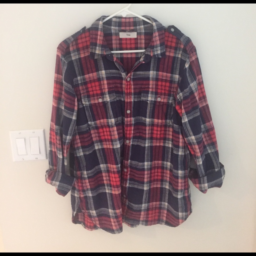 TNA Plaid Button Down