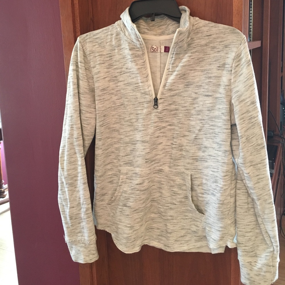 Turtleneck zip up sweatshirt