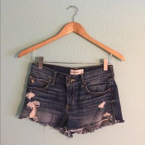 Abercrombie kids size 14 ripped denim shorts