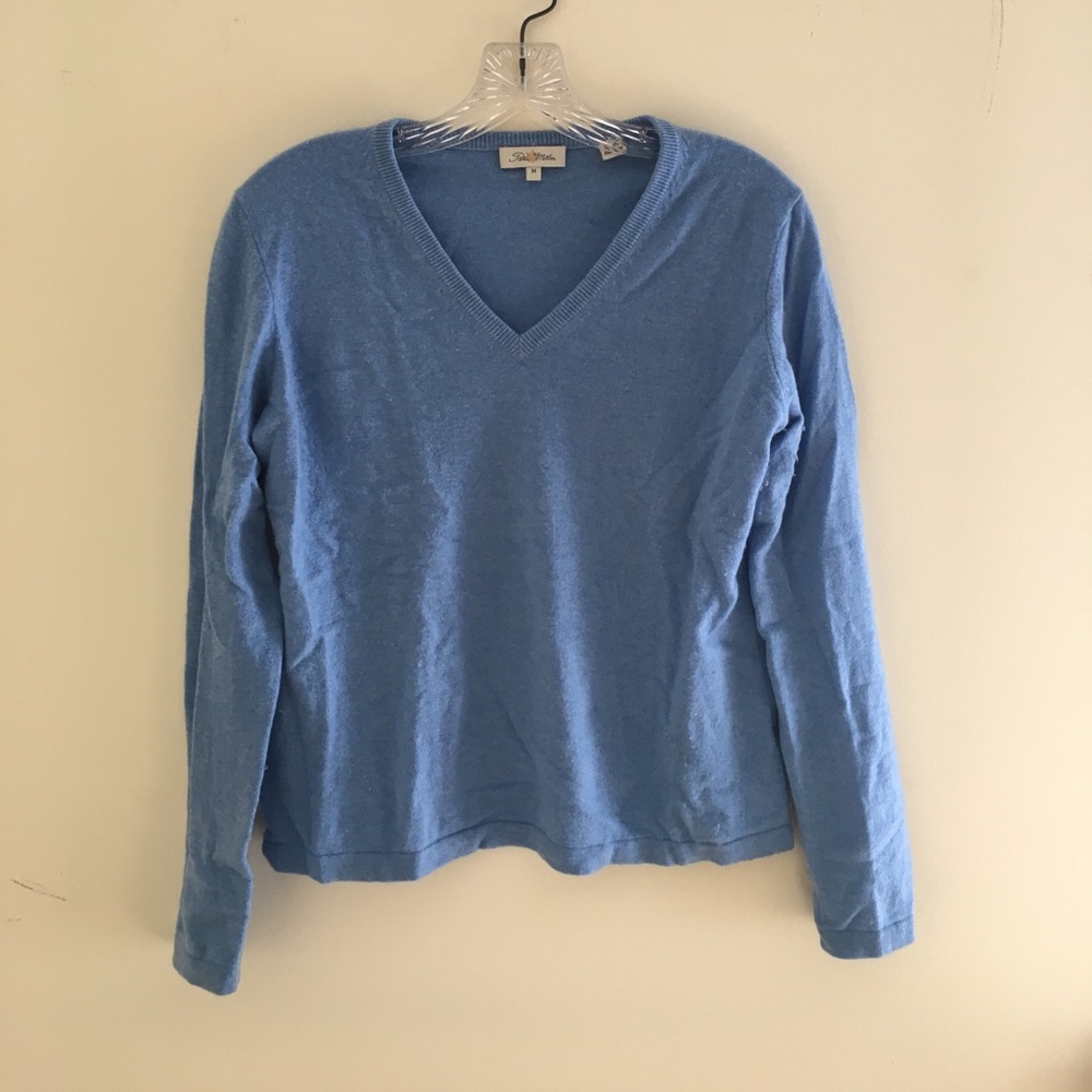 Peter Millar blue cashmere vneck