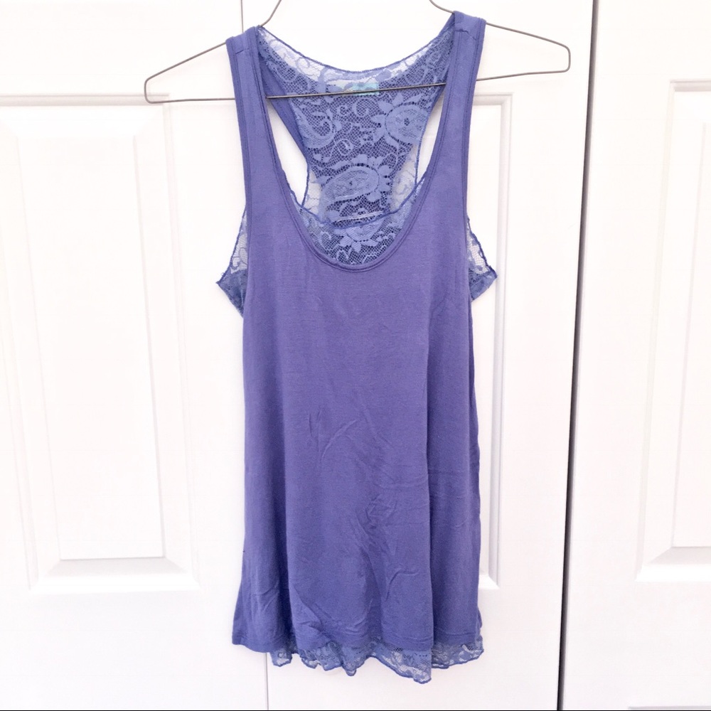 ✨B2G1Free✨ Periwinkle Lace Tanktop