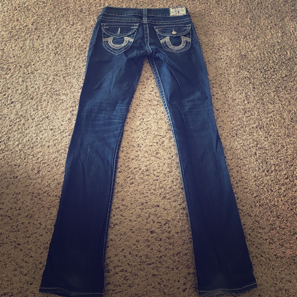 Low rise true religion jeans