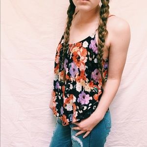 Kimichi Blue Floral Tank (Urban Outfitters)