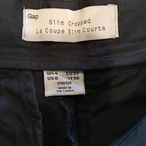 Grey work pants - cropped