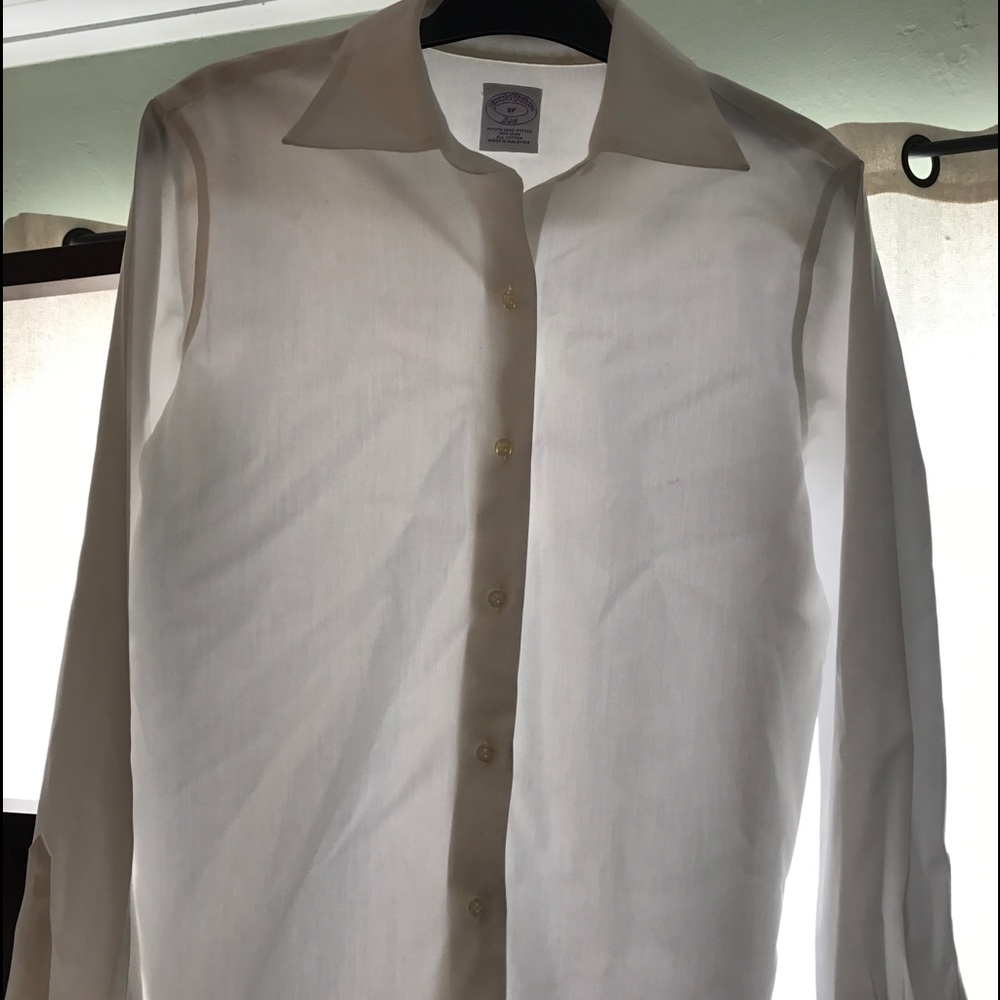 Brooks Brothers Women's Fitted white shirt 8P