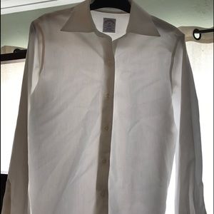 Brooks Brothers Women's Fitted white shirt 8P