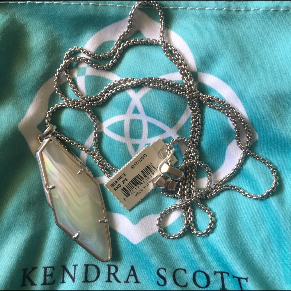 Kendra Scott Iridescent White BandedAgate Beatrice