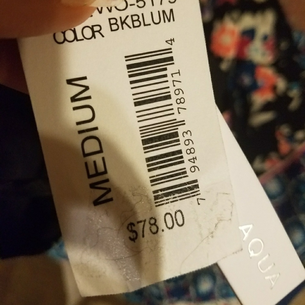 NWT AQUA STRAPPY Floral SUNDRESS - Picture 4 of 4