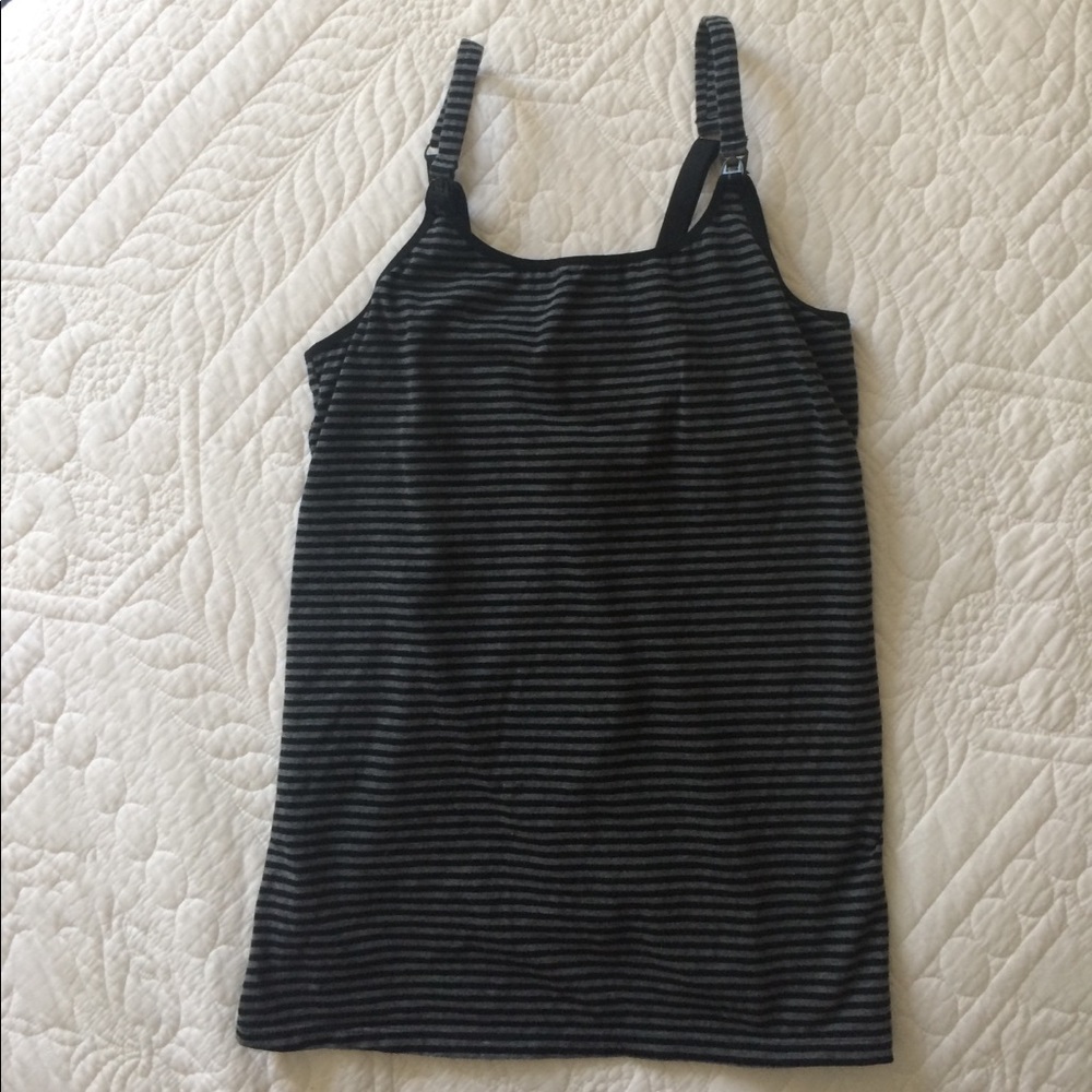 Maternity Nursing Striped Tank