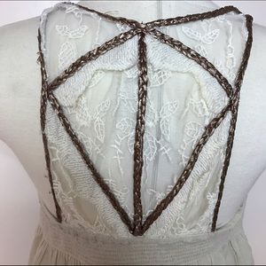 Free people lace detail top