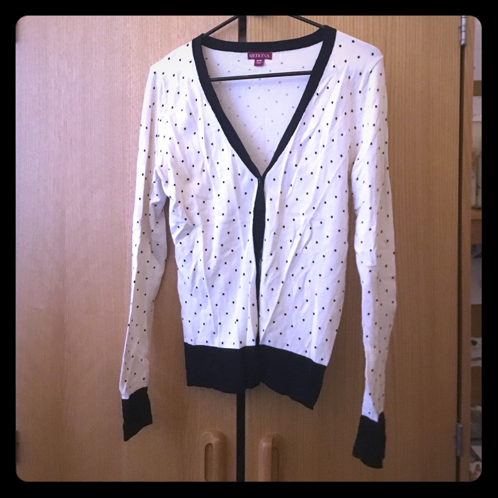Polka dot cardigan