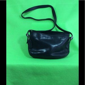 Coach Black Leather Crossbody bag.