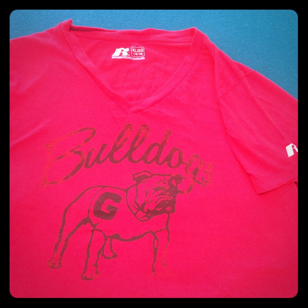 Bulldogs V-Neck T-SizeXL