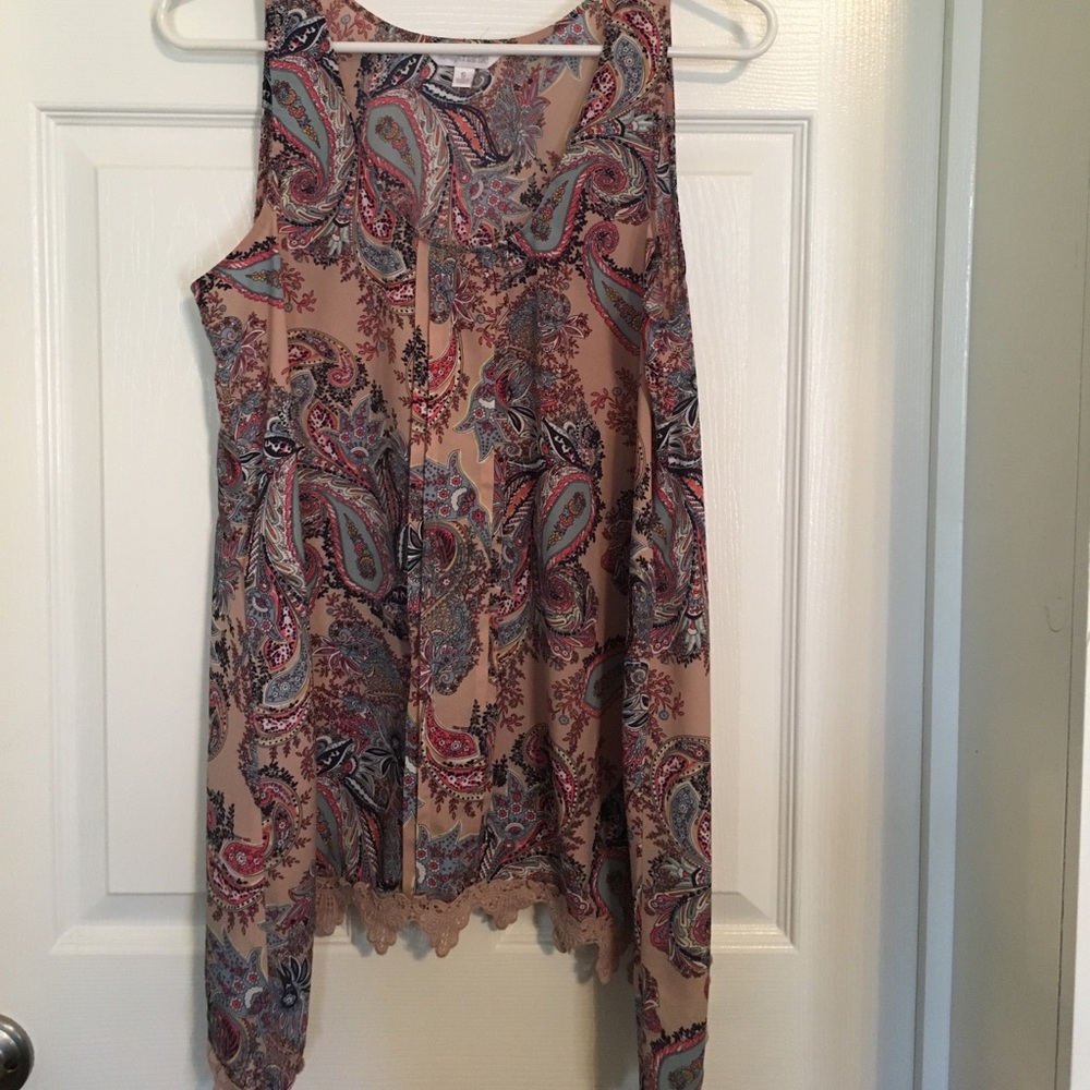 Charming Charlie paisley top