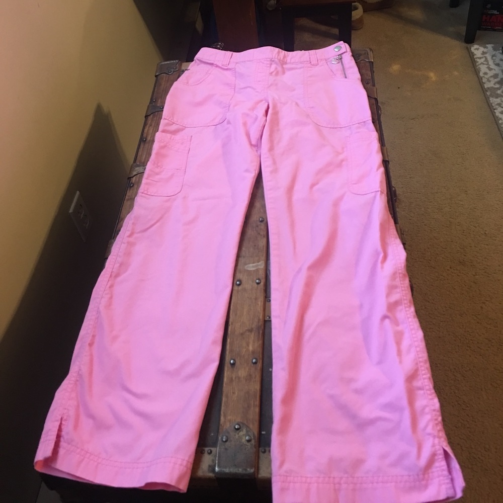 Pink Koi scrub bottoms
