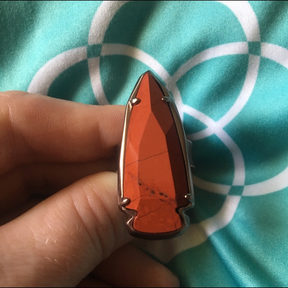 Kendra Scott Red Jasper Kenny Ring